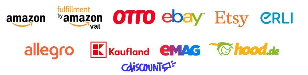 Integracje marketplace: Amazon FBA, Amazon VAT, eBay, Etsy, OTTO, Allegro, Kaufland, eMAG, Hood.de – sprzedaż międzynarodowa i rozliczenia OSS VAT